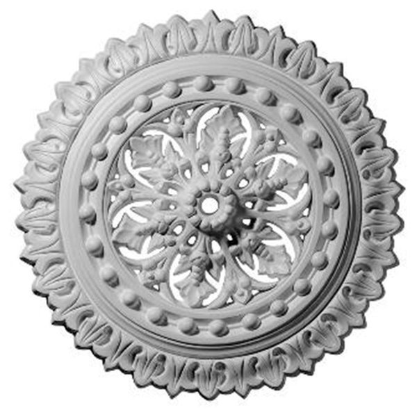 Dwellingdesigns 18.50 in. OD x 1.12 in. ID x 1.50 in. P Architectural Accents - Sellek Ceiling Medallion DW2572385